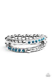 Dauntless Shimmer Blue Skinny Band Ring - Angie's $5.00 Bling
