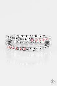 Dauntless Shimmer Pink Skinny Band Ring