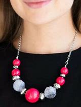 Load image into Gallery viewer, Daytime Drama Red Necklace