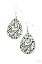 Load image into Gallery viewer, Dazzling Dew Green Earrings