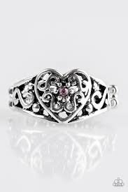 Dearly Beloved Purple Skinny Band Ring
