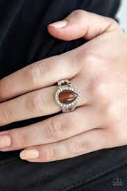 Debutante Dream Brown Skinny Band Ring