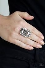 Load image into Gallery viewer, Deco Diva Silver Ring - Angie&#39;s $5.00 Bling