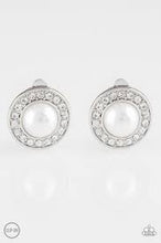 Load image into Gallery viewer, Definitely Dapper White Clip On Earrings