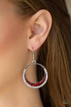 Load image into Gallery viewer, Demanding Dazzle Red Earrings
