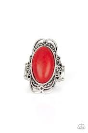 Desert Flavor Red Ring - Angie's $5.00 Bling
