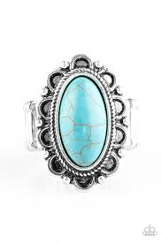 Desert Grotto Blue Ring - Angie's $5.00 Bling