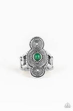 Load image into Gallery viewer, Desert Mandalas Green Ring - Angie&#39;s $5.00 Bling