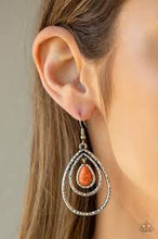 Load image into Gallery viewer, Desert Tempest Orange Earrings