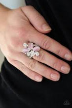 Load image into Gallery viewer, Diamond Daises Pink Ring - Angie&#39;s $5.00 Bling