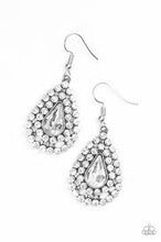 Load image into Gallery viewer, Diamond Dazzle White Earrings