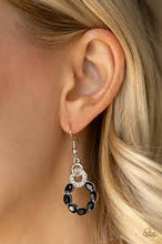Load image into Gallery viewer, Diamond Deluxe Black Earrings