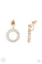 Load image into Gallery viewer, Diamond Halo Gold Jacket Earrings