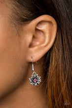 Load image into Gallery viewer, Diamonds and Daisies Pink Earrings