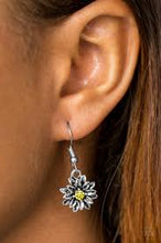 Load image into Gallery viewer, Diamonds and Daisies Yellow Earrings
