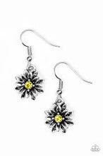 Load image into Gallery viewer, Diamonds and Daisies Yellow Earrings