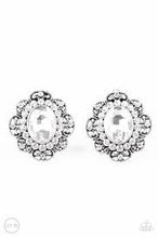 Load image into Gallery viewer, Dine and Dapper White Clip On Earrings