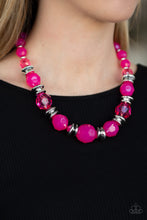 Load image into Gallery viewer, Dine and Dash Pink Necklace