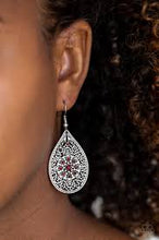 Load image into Gallery viewer, Dinner Party Posh Red Earrings