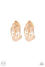 Load image into Gallery viewer, Dinning Out Gold Clip On Earrings