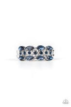 Load image into Gallery viewer, Distractedly Demure Blue Skinny Band Ring - Angie&#39;s $5.00 Bling