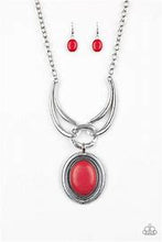 Load image into Gallery viewer, Divide and Ruler Red Necklace