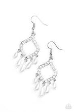 Load image into Gallery viewer, Divinely Diamond White Earrings