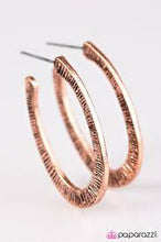 Load image into Gallery viewer, Don't Sweat the Small Stuff Copper Hoops