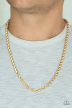 Load image into Gallery viewer, Double Dribble Gold Men&#39;s Necklace