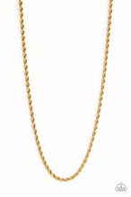 Load image into Gallery viewer, Double Dribble Gold Men&#39;s Necklace
