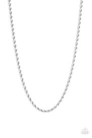 Double Dribble Silver Men's Necklace