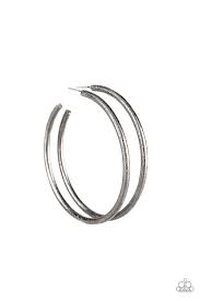 Double or Nothing Black Hoops