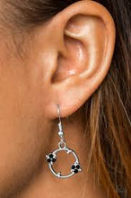 Load image into Gallery viewer, Double the Bubble Black Earrings