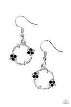 Load image into Gallery viewer, Double the Bubble Black Earrings