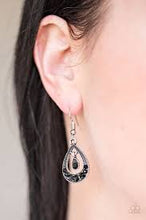 Load image into Gallery viewer, Downtown Princess Black Earrings