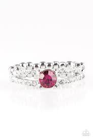 Dream Sparkle Pink Skinny Band Ring