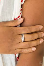 Load image into Gallery viewer, Dream Sparkle White Skinny Band Ring