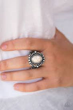 Load image into Gallery viewer, Dreamy Deserts White Ring - Angie&#39;s $5.00 Bling