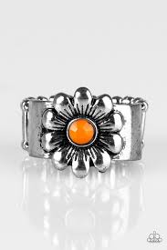 Dreamy Fields Orange Ring - Angie's $5.00 Bling