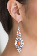 Load image into Gallery viewer, Drifting Dunes Orange Earrings