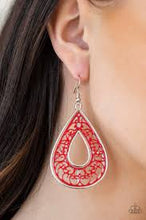 Load image into Gallery viewer, Drop Anchor Red Earrings
