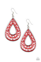 Load image into Gallery viewer, Drop Anchor Red Earrings