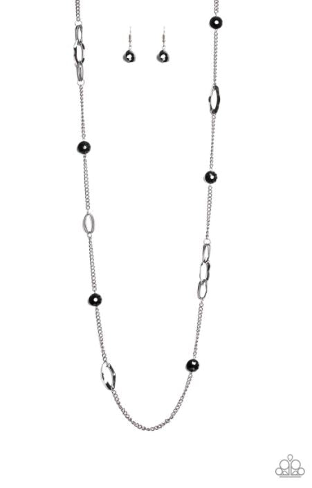 Duchess Dazzle Black Necklace