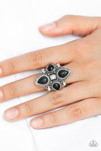 Load image into Gallery viewer, Dune Runner Black Ring - Angie&#39;s $5.00 Bling