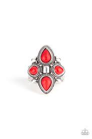 Dune Runner Red Ring - Angie's $5.00 Bling