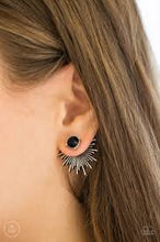 Load image into Gallery viewer, Dynamic Black Jacket Earrings