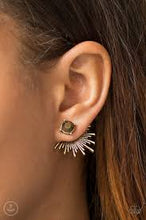 Load image into Gallery viewer, Dynamic Brass Jacket Earrings
