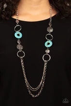 Load image into Gallery viewer, Grounded Glamour Blue Necklace