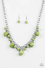 Load image into Gallery viewer, Paleo Princess Green Necklace