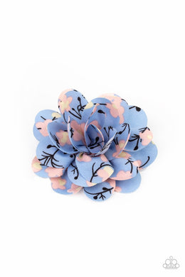 Springtime Eden Blue Hair Clip